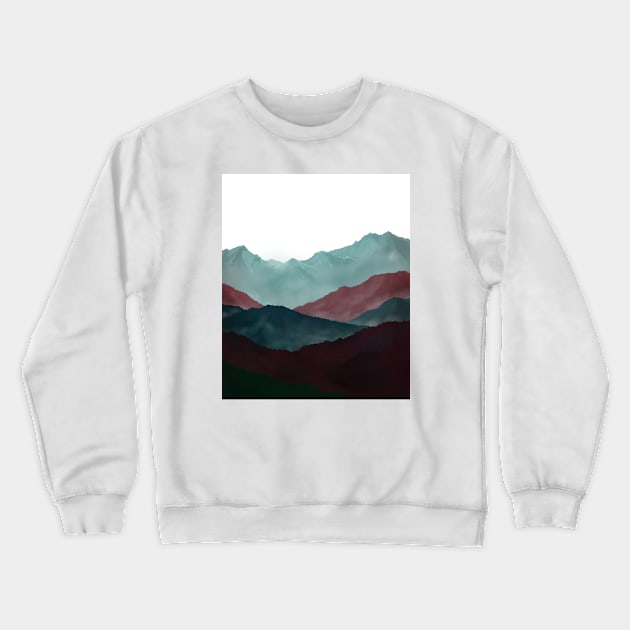 Mountain landscape apr version Crewneck Sweatshirt by consequat